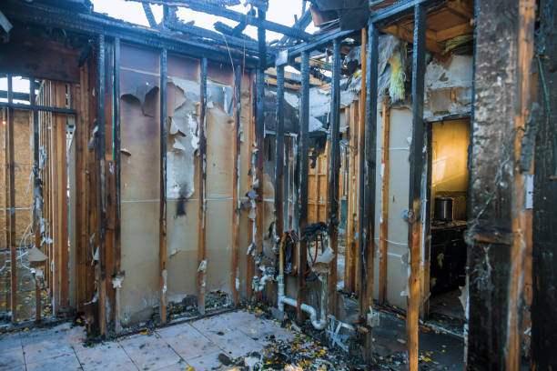 Professional Fire Damage Removal technician working in Penn Estates, PA